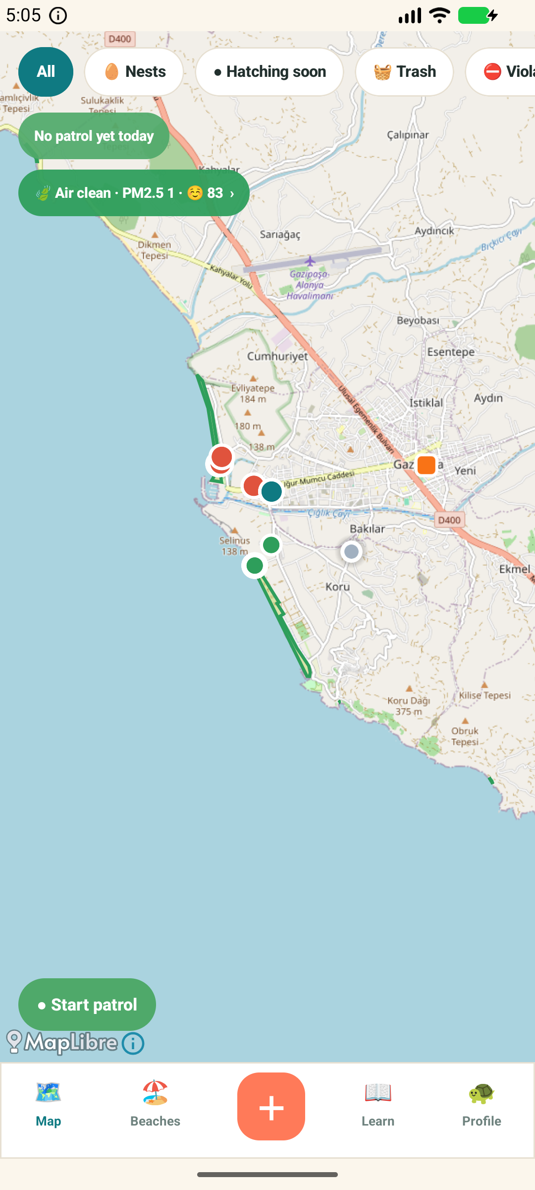 Caretta Friends map